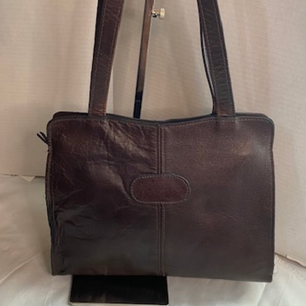Vintage Pappagallo shoulder bag, burgundy/Dark wine color Leather purse